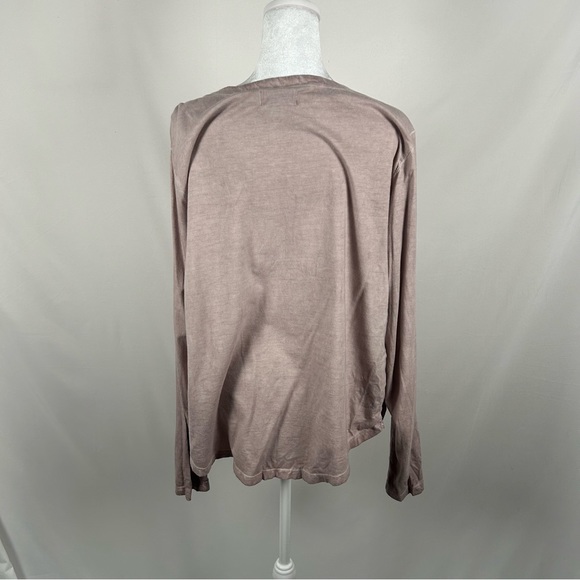 Porridge Anthropologie Taupe V Neck Long Sleeve Blouse Size XL - Picture 3 of 7